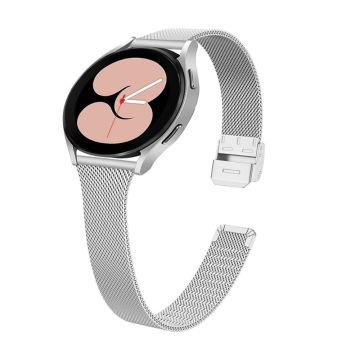 20 mm milanesisk klokkerem i rustfritt stål til Samsung Galaxy Watch 4 - Sølv