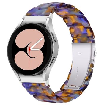 Stilig klokkerem i harpiksstil til Samsung Galaxy Watch 4 - Blå / Gul