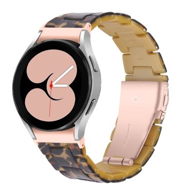 Stilig klokkerem i harpiksstil til Samsung Galaxy Watch 4 - Leopardmønster