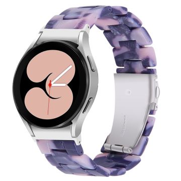 Stilig klokkerem i harpiksstil til Samsung Galaxy Watch 4 - Mørkegrå / Rosa