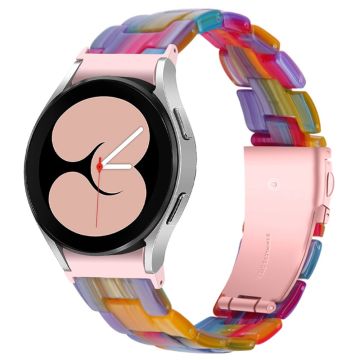 Stilig klokkerem i harpiksstil til Samsung Galaxy Watch 4 - Regnbue