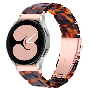 Stilig klokkerem i harpiksstil til Samsung Galaxy Watch 4 - Tortoiseshell Color