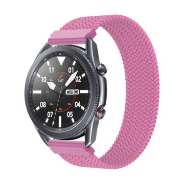 Elastisk klokkerem i nylon til Samsung Galaxy Watch 4 - Rosa Lilla Størrelse: M