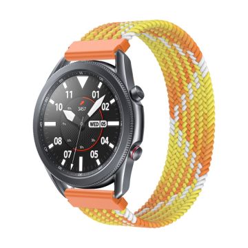 Elastisk klokkerem i nylon til Samsung Galaxy Watch 4 - Oransje Størrelse: S