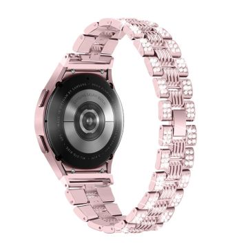 Fasjonabel klokkerem med rhinestone-dekor til Samsung Galaxy Watch 4 - Rosa Rose