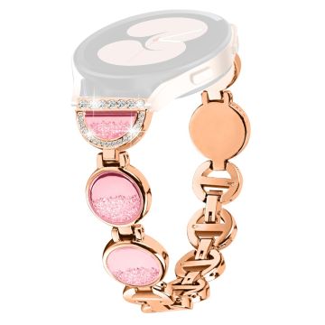 Rhinestone dekorrem Samsung Galaxy Watch 4 Classic (46mm) / (42mm) / (44mm) / (40mm) - Rose Gull