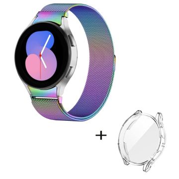 Samsung Galaxy Watch 5 (40 mm) klokkerem i rustfritt stål med gjennomsiktig deksel - Flerfarget