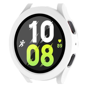 HAT-PRINCE Samsung Galaxy Watch 5 (40mm) / 4 (40mm) deksel med herdet glass - Hvit