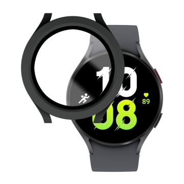 Samsung Galaxy Watch 5 (40mm) / 4 (40mm) deksel med herdet glass - Matt Svart