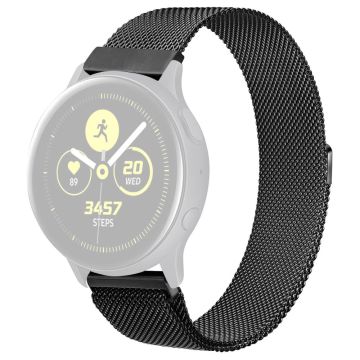 Samsung Galaxy Watch 5 (44mm) / (40mm) / Pro milanesisk klokkerem med magnetisk spenne - Svart