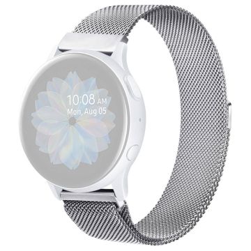 Samsung Galaxy Watch 5 (44mm) / (40mm) / Pro milanesisk klokkerem med magnetisk spenne - Sølv