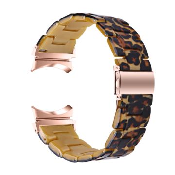 Samsung Galaxy Watch 5 / 5 Pro / 4 klokkerem i harpiksstil - Leopardmønster