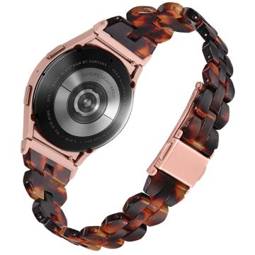 Samsung Galaxy Watch 5 / 4 klokkerem i harpiksstil - Tortoiseshell Color