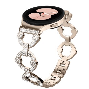 Samsung Galaxy Watch 5 / 5 Pro / (42 mm) klokkerem med rhinestone-dekor - Champagne-Gull