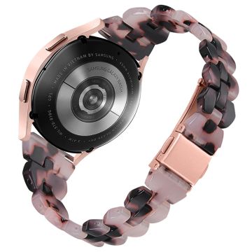 Samsung Galaxy Watch 5 / 4 / (42 mm) klokkerem i harpiksstil - Rosa / Svart