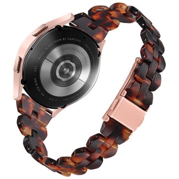 Samsung Galaxy Watch 5 / 4 / (42 mm) klokkerem i harpiksstil - Tortoiseshell Color