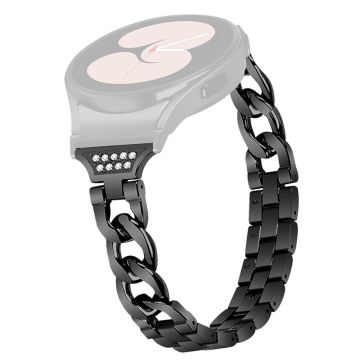 Urrem med rhinestone-dekor til Samsung Galaxy Watch 5 / 5 Pro / 4 - Svart