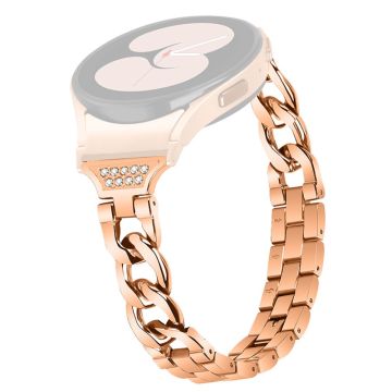 Urrem med rhinestone-dekor til Samsung Galaxy Watch 5 / 5 Pro / 4 - Rose Gull