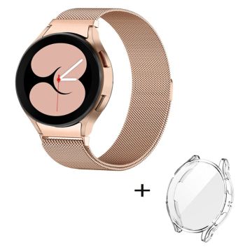 Samsung Galaxy Watch 5 Pro klokkerem i rustfritt stål med gjennomsiktig deksel - Rose Gull