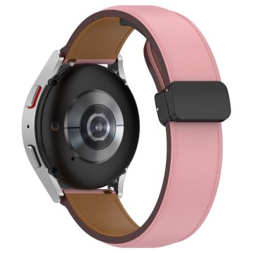 Samsung Galaxy Watch 6 / 6 Classic / 4 (40mm) Ekte lærrem - Rosa