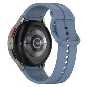 20 mm silikonrem med spor for Samsung Galaxy Watch 6 / 5 / 4 / 3 (41 mm) - Blå