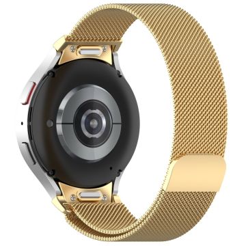 Samsung Galaxy Watch 6 / 5 / 4 milanesisk rustfritt stålrem - Gull