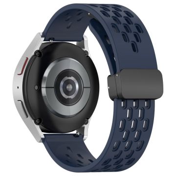 20 mm silikonrem for Samsung Galaxy Watch 6 / 5 / 4 - Midnattsblå