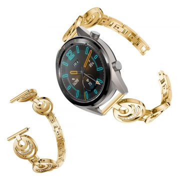 Huawei Watch GT 2 46 mm elegant rombeformet urrem - Gull