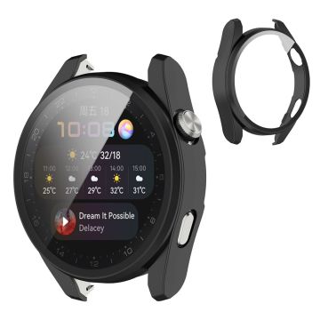 Huawei Watch 3 Pro TPU-deksel + herdet glass - Svart