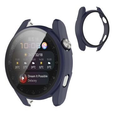 Huawei Watch 3 Pro TPU-deksel + herdet glass - Mørkeblå