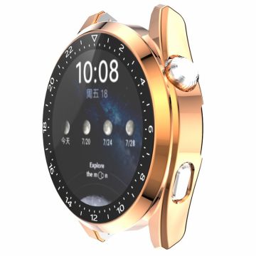 Huawei Watch 3 Pro galvaniseringsdeksel med herdet glass - Rose Gull