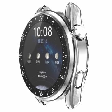 Huawei Watch 3 Pro galvaniseringsdeksel med herdet glass - Gjennomsiktig