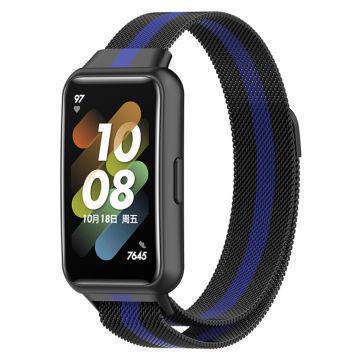 Huawei Band 7 stripete klokkerem - Svart / Blå