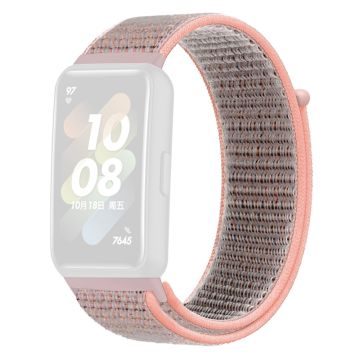 Huawei Band 7 klokkerem i nylon - Rosa