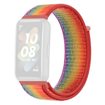 Huawei Band 7 klokkerem i nylon - Regnbuefarge