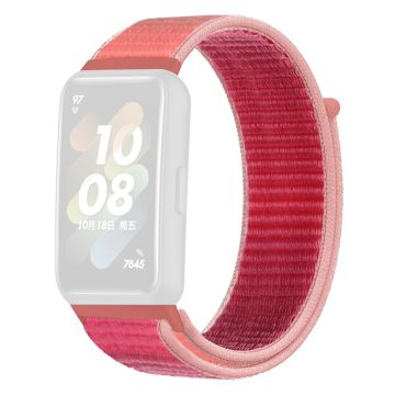 Huawei Band 7 klokkerem i nylon - Rose