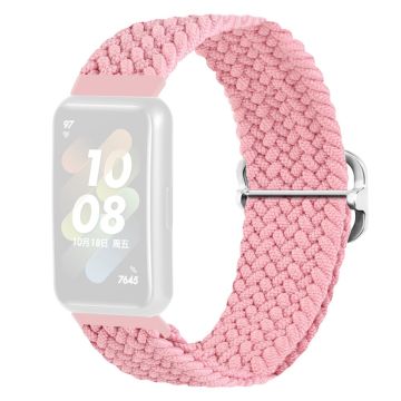 Huawei Band 7 klokkerem i vevd stil - Rosa