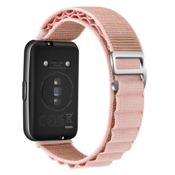 Huawei Band 7 nylonrem - Rosa