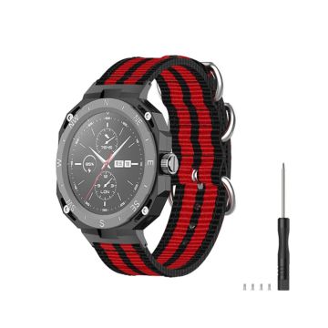 Huawei Watch GT Cyber nylonklokkerem - Svart / Rød