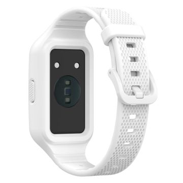 Huawei Band 8 / 7 / 6 silikonrem med deksel - Hvit