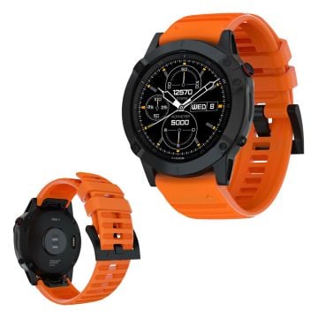 Garmin Fenix ​​6 / Fenix ​​5 Plus / Fenix ​​5 / Forerunner 935 / Quatix 5 / Quatix 5 Sapphire / Approach S60 / Garmin Instinct Silikon Klokkereim - Orange