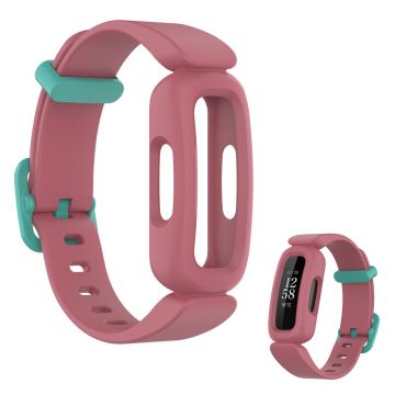 Fitbit Ace 3 / Inspire 2 integrert klokkerem - Vannmelonsrødt / Cyan