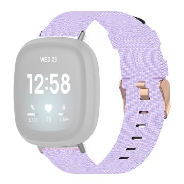 Fitbit Sense 2 / Versa 4 klokkerem i nylon - Lyselilla