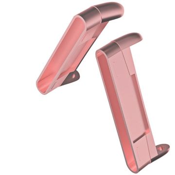 1 par Fitbit Sense 2 / Versa 4 / 3 metalladapter - Rosa Rose