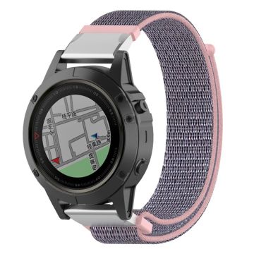 Garmin Fenix ​​5X / Fenix ​​5X Plus / Fenix ​​3 / Fenix ​​3 HR 26mm watch band - Silver / Pink