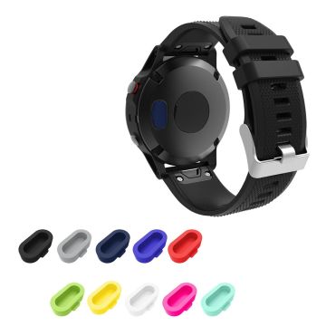 Garmin Fenix ​​5S / Fenix ​​5 / Fenix ​​5X silikon støvtett plugg - Svart