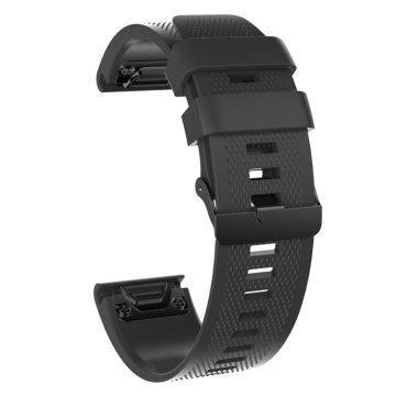 Garmin Forerunner 935 / Fenix ​​5/5 Plus Silikon Klokkereim - Svart