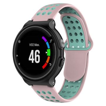 26mm Garmin Forerunner 735xt / 220/230/235/620/630 Dual-Color Silikon Klokkereim - Rosa / Grønn