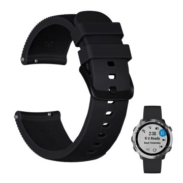 Garmin Vivomove Luxe / Vivomove 3 / Vivomove Style / Venu Twill Silikon Klokkereim - Svart