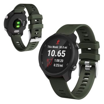 Garmin Vivomove / Forerunner 245 Musikk / 645 Musikk Silikon Klokkereim - Army Grønn